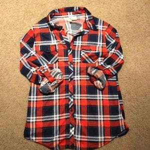 Soft plaid button down - never worn!